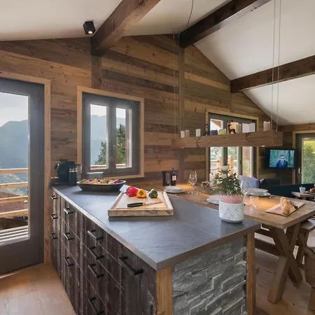 Chalet Chalet Capricorne Luxury For 6 With Sauna La Tzoumaz